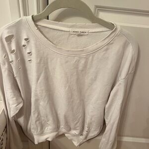 Honey Punch white sweatshirt